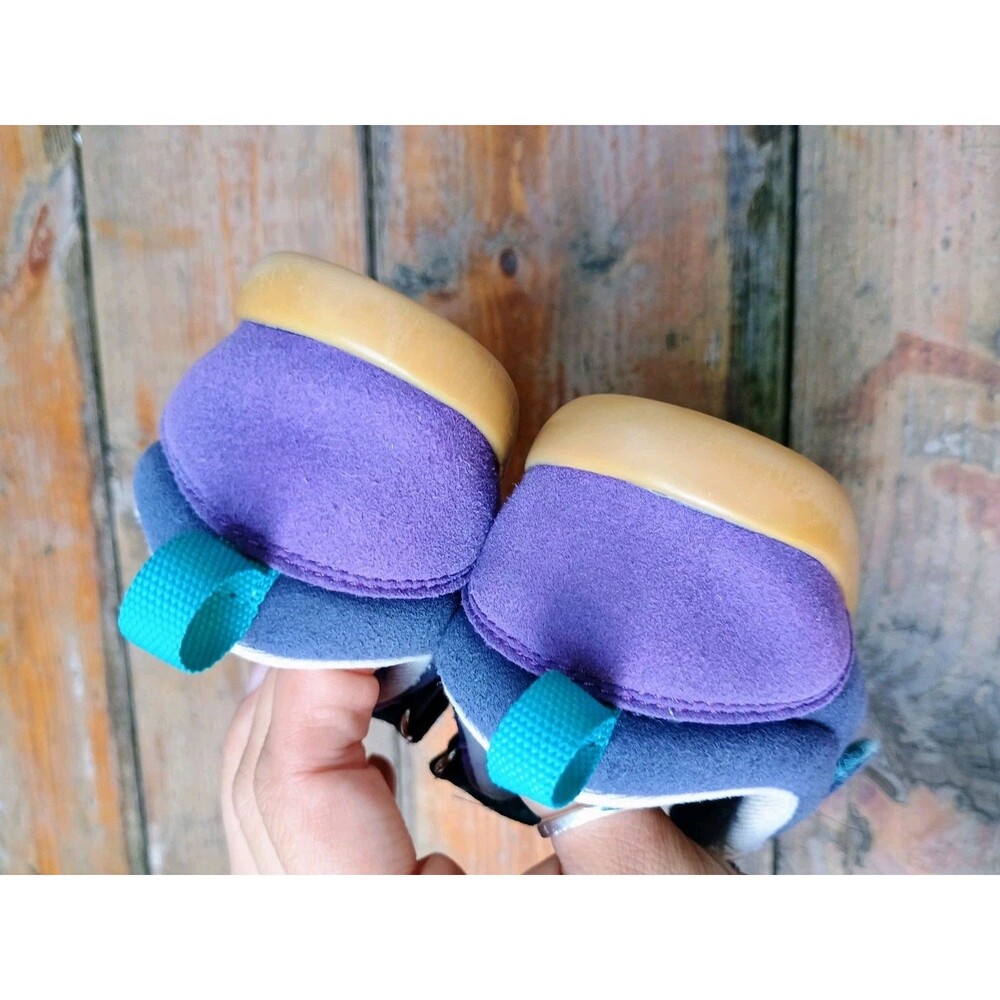 Ten Little Purple Suede Retro Sneaker Toddler Sz 10 Youth Boys Girls - Picture 4 of 6